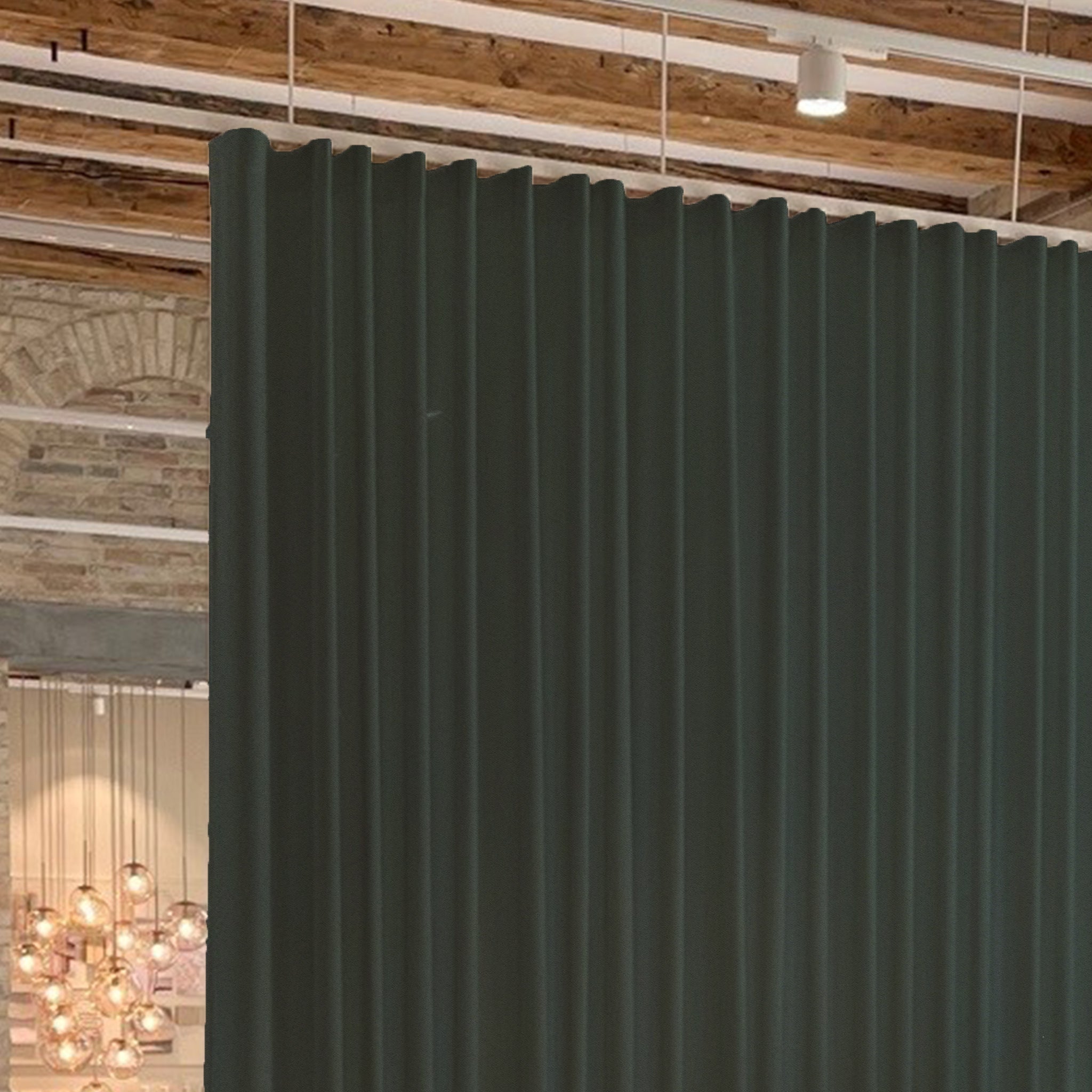 akustikgardin i satinstof på mål