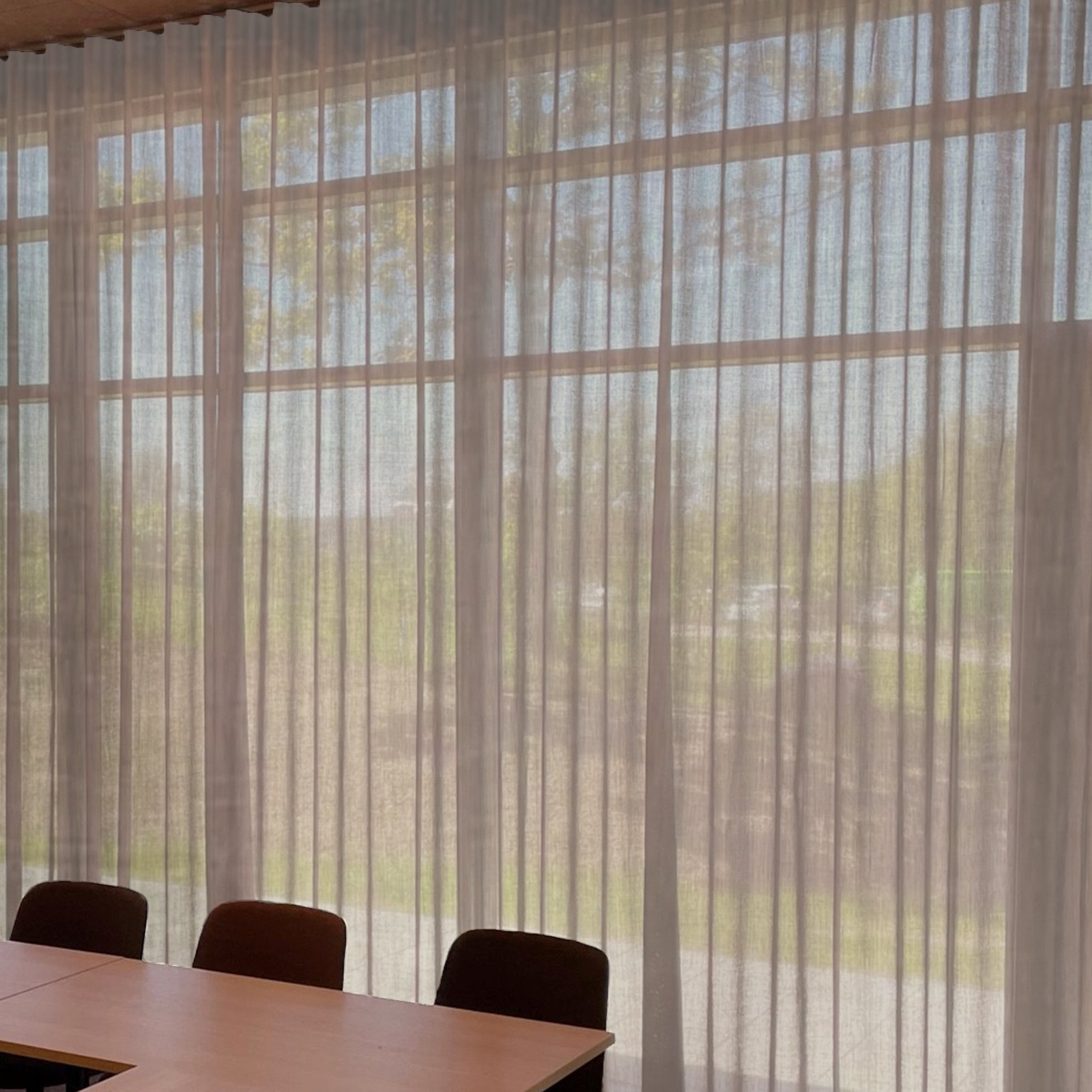 transparent stuegardin med OekoTex, Ecoline One