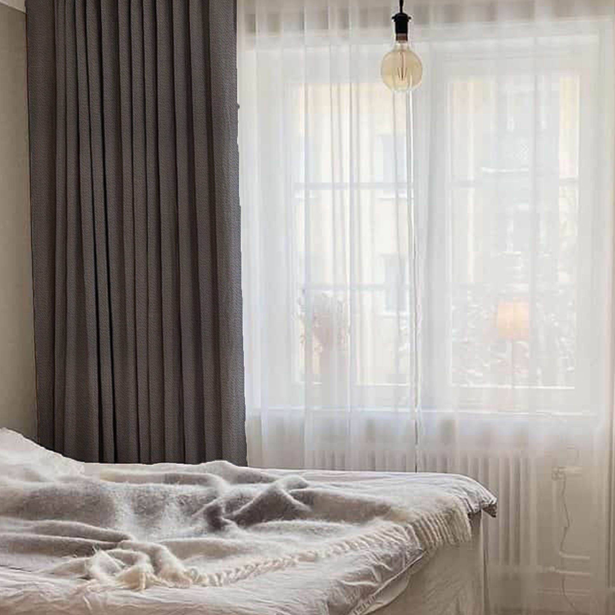 gardiner til hotelværelse i flotte folder i Ecoline Three