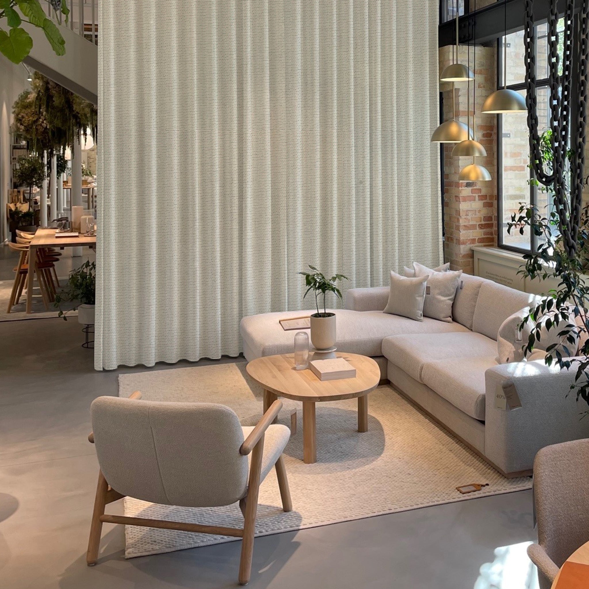 akustikgardin med wavegardin i Ecoline 2