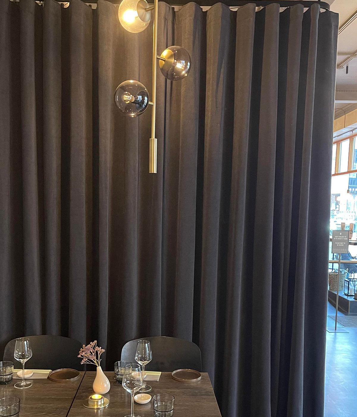 lydgardin til restaurant