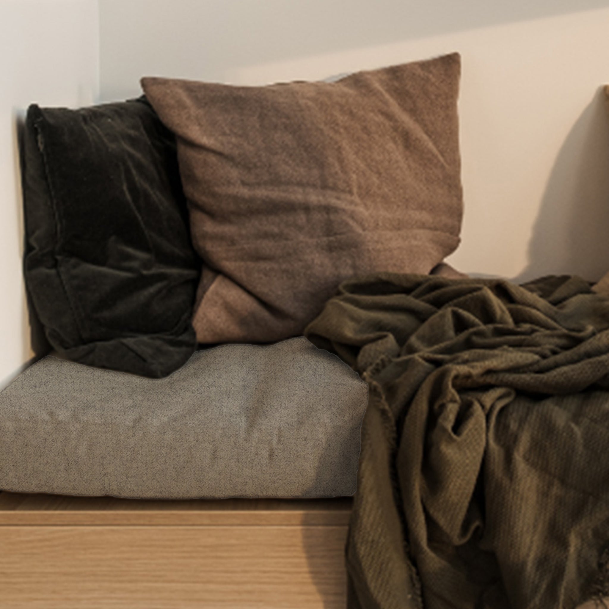 madrasser til alkover i genbrugsuld i JAB Woolly 