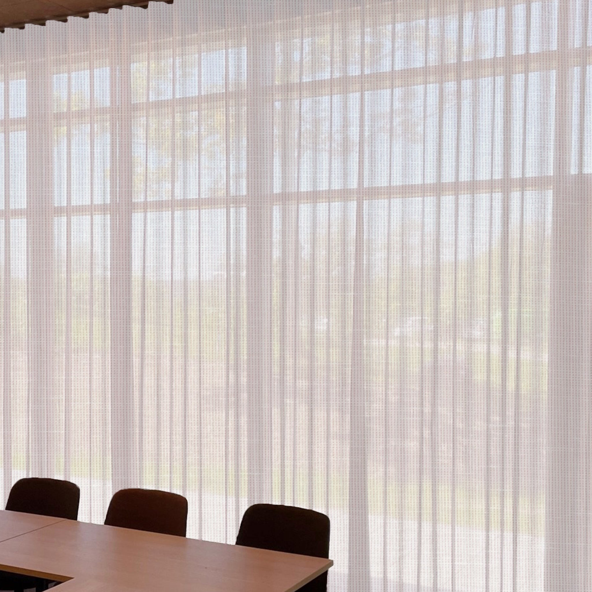 transparent undergardin til mødelokale i JAB LIVIGNA 