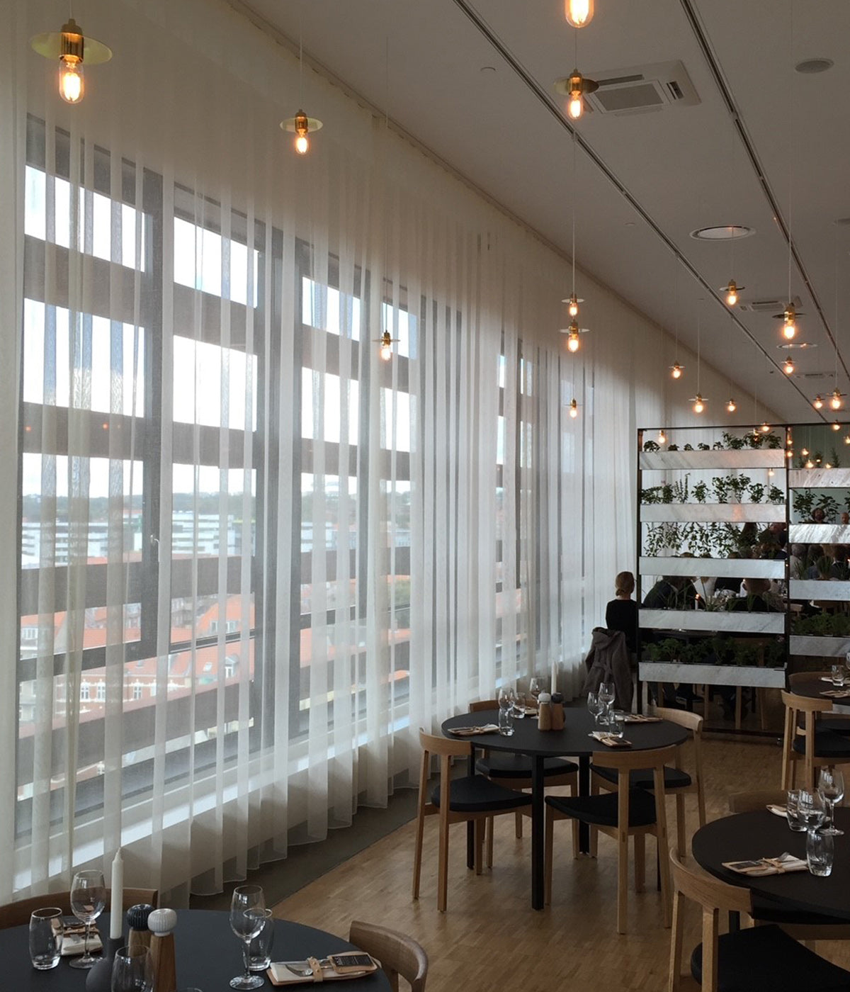 transparente gardiner til hoteller