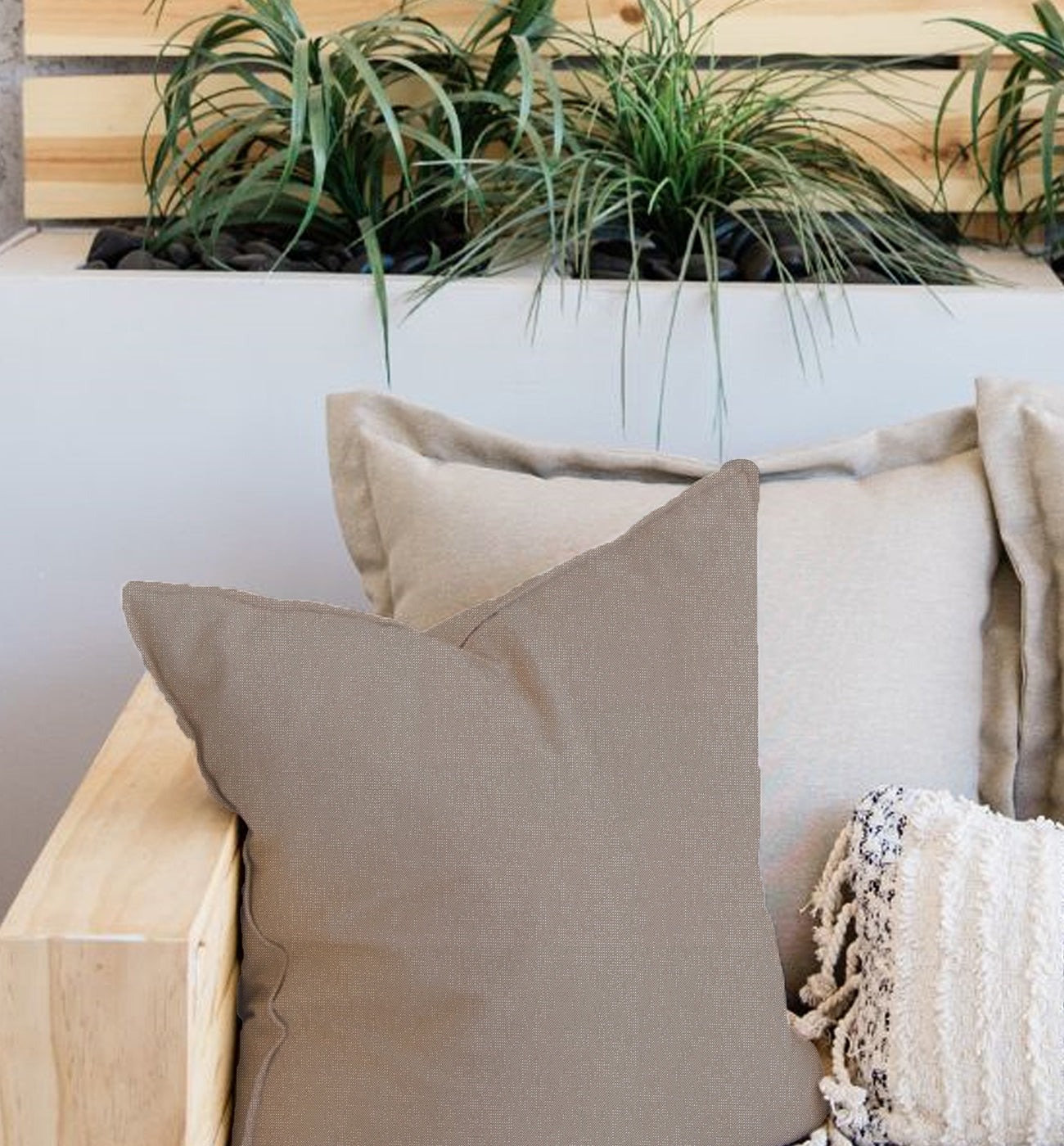 udendørspuder med lynlås