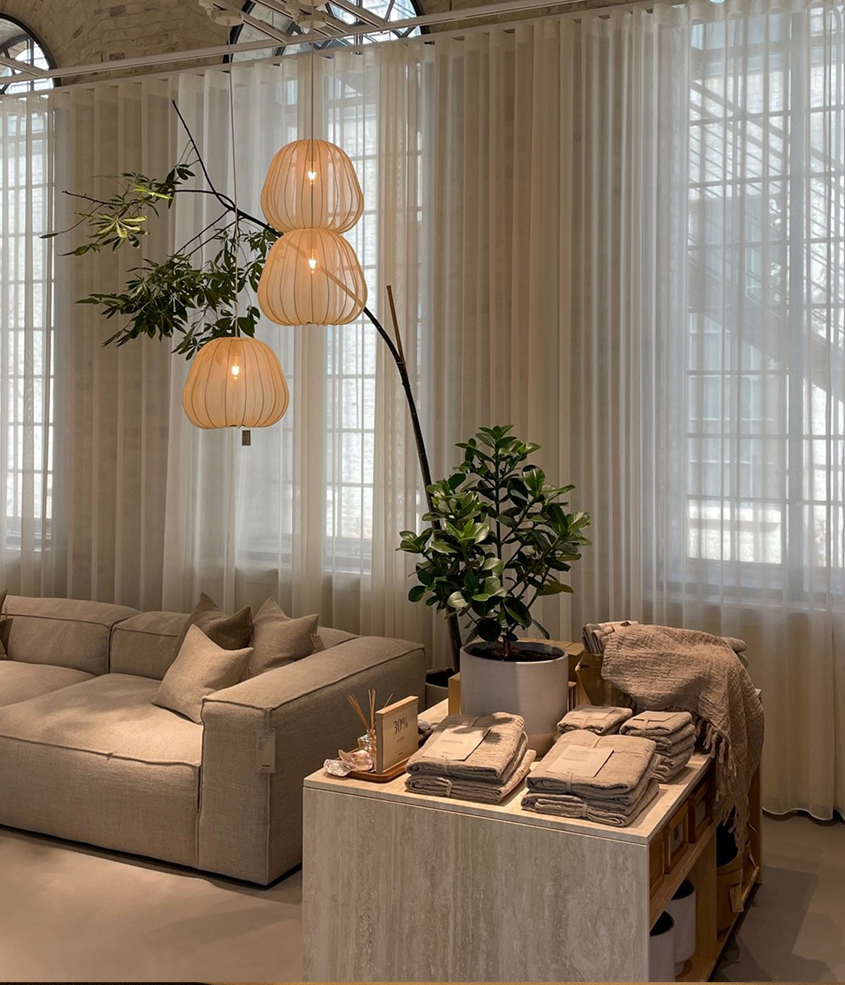 transparente gardiner på specialmål