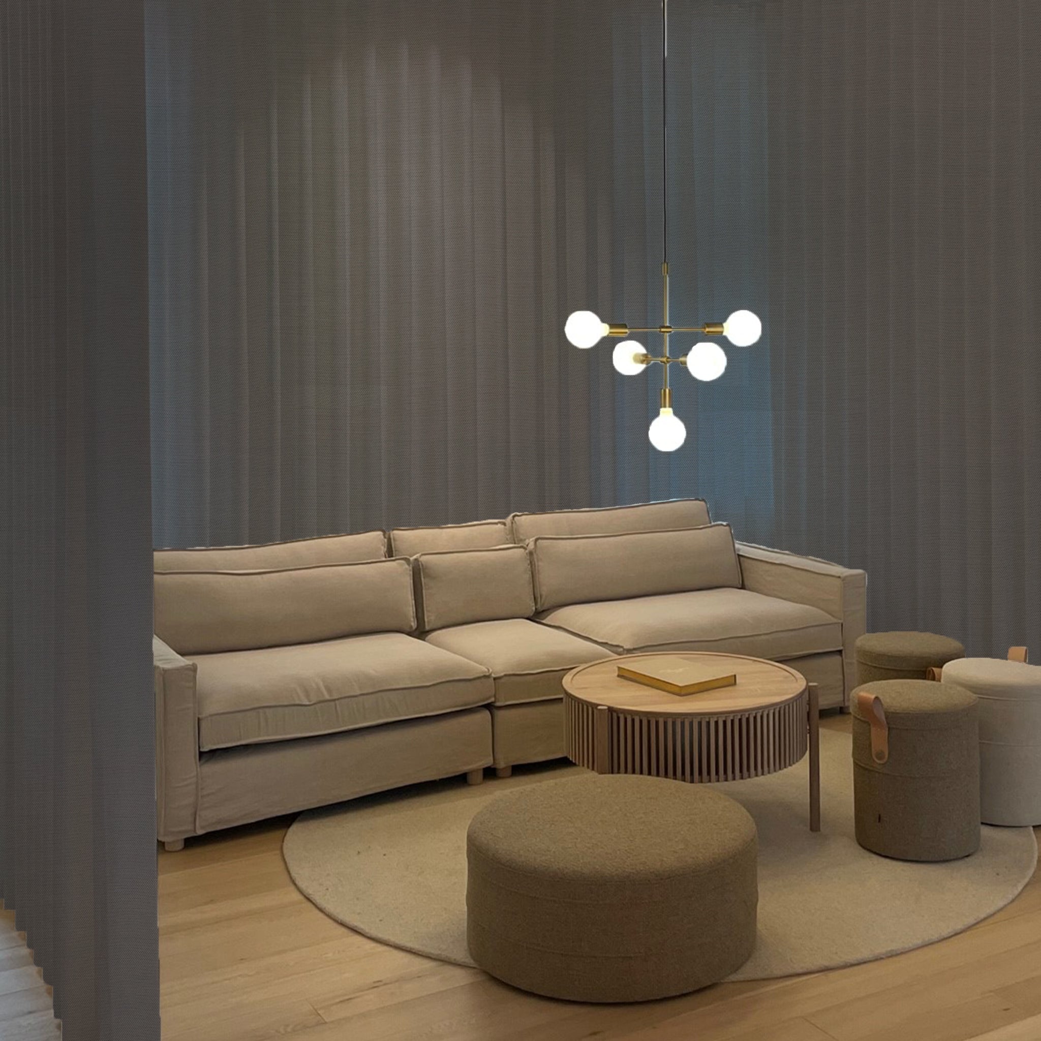 Volume - Semitransparent rumdeling med glans